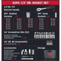 Универсальный набор инструментов Deli EDQ43062 (62 предмета) - Превью изображения №6 — Интернет-магазин Time-Shop