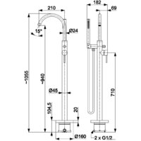 Смеситель Armatura Moza Gold 5035-510-31 - Превью изображения №6 — Интернет-магазин Time-Shop