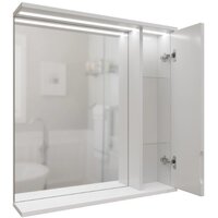  Mixline Шкаф с зеркалом для ванной Лайн 60 553011 (правый, с подсветкой) - Превью изображения №3 — Интернет-магазин Time-Shop