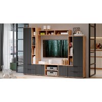 Трия Хилтон №2 (дуб крафт золотой/графит матовый)