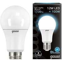 Gauss E27 12Вт 4100K [102502212]