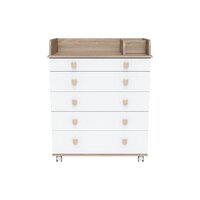 Детский комод Incanto Мишка с органайзером 800/5 PK-0060/01 (белый/дуб) - Превью изображения №2 — Интернет-магазин Time-Shop