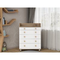 Детский комод Incanto Мишка с органайзером 800/5 PK-0060/01 (белый/дуб) - Превью изображения №14 — Интернет-магазин Time-Shop
