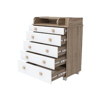 Детский комод Incanto Мишка с органайзером 800/5 PK-0060/01 (белый/дуб) - Превью изображения №8 — Интернет-магазин Time-Shop
