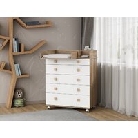 Детский комод Incanto Мишка с органайзером 800/5 PK-0060/01 (белый/дуб) - Превью изображения №19 — Интернет-магазин Time-Shop