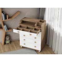 Детский комод Incanto Мишка с органайзером 800/5 PK-0060/01 (белый/дуб) - Превью изображения №20 — Интернет-магазин Time-Shop