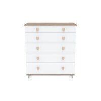 Детский комод Incanto Мишка с органайзером 800/5 PK-0060/01 (белый/дуб) - Превью изображения №3 — Интернет-магазин Time-Shop