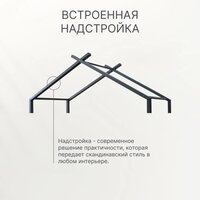 Кровать-тахта Диприз Juletta 90x200 Д.80039.2 (серый) - Превью изображения №14 — Интернет-магазин Time-Shop