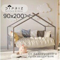 Кровать-тахта Диприз Juletta 90x200 Д.80039.2 (серый) - Превью изображения №17 — Интернет-магазин Time-Shop