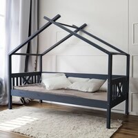 Кровать-тахта Диприз Juletta 90x200 Д.80039.2 (серый) - Превью изображения №2 — Интернет-магазин Time-Shop