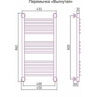 Полотенцесушитель Сунержа Богема+ 800x400 00-0221-8040 - Превью изображения №3 — Интернет-магазин Time-Shop