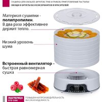 Сушилка для овощей и фруктов Мастерица EFD-5000 - Превью изображения №9 — Интернет-магазин Time-Shop