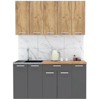 Интерлиния Мила Лайт 1.5 (дуб золотой-антрацит-дуб бунратти)