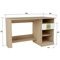 Стол Аквилон Стиль №17 (туя светлая/лайм) - Превью изображения №2 — Интернет-магазин Time-Shop