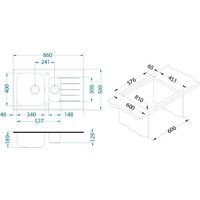 Кухонная мойка Alveus Glassix 20 1100015 - Превью изображения №4 — Интернет-магазин Time-Shop