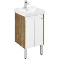  Акватон Тумба с умывальником Сканди Doors 45 1A2787K0SDZ90 (белый/дуб рустикальный) - Превью изображения №6 — Интернет-магазин Time-Shop