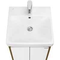  Акватон Тумба с умывальником Сканди Doors 45 1A2787K0SDZ90 (белый/дуб рустикальный) - Превью изображения №3 — Интернет-магазин Time-Shop