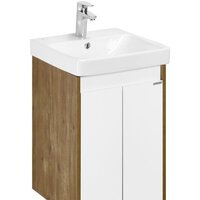 Акватон Тумба с умывальником Сканди Doors 45 1A2787K0SDZ90 (белый/дуб рустикальный)