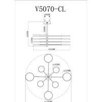 Люстра средней высоты Moderli Run V5070-CL - Превью изображения №3 — Интернет-магазин Time-Shop