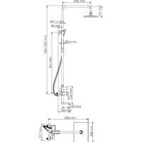 Душевая система  Wasserkraft A15501 - Превью изображения №2 — Интернет-магазин Time-Shop