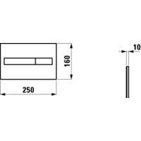 Панель смыва Laufen Installation System 8956610040001 - Превью изображения №2 — Интернет-магазин Time-Shop