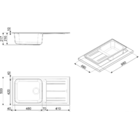 Кухонная мойка Smeg LZ150P - Превью изображения №2 — Интернет-магазин Time-Shop