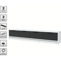 Тумба Интерлиния ТВ Концепт КТ-ТВ4-35 (антрацит/белый платинум) - Превью изображения №2 — Интернет-магазин Time-Shop