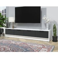 Тумба Интерлиния ТВ Концепт КТ-ТВ4-35 (антрацит/белый платинум) - Превью изображения №3 — Интернет-магазин Time-Shop