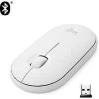 Мышь Logitech M350 Pebble (белый) - Превью изображения №2 — Интернет-магазин Time-Shop