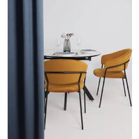 Стул с подлокотниками Алвест AV 433 (карри бархат Confetti chai tea/черный) - Превью изображения №3 — Интернет-магазин Time-Shop