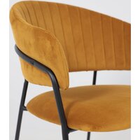 Стул с подлокотниками Алвест AV 433 (карри бархат Confetti chai tea/черный) - Превью изображения №10 — Интернет-магазин Time-Shop