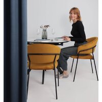 Стул с подлокотниками Алвест AV 433 (карри бархат Confetti chai tea/черный) - Превью изображения №2 — Интернет-магазин Time-Shop