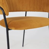 Стул с подлокотниками Алвест AV 433 (карри бархат Confetti chai tea/черный) - Превью изображения №11 — Интернет-магазин Time-Shop