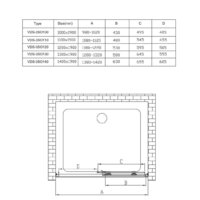 Душевая дверь Vincea Soft VDS-3SO120CLB (черный/прозрачное) - Превью изображения №5 — Интернет-магазин Time-Shop