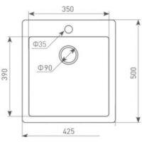 Кухонная мойка Zigmund & Shtain Platz 425 (речной песок) - Превью изображения №2 — Интернет-магазин Time-Shop