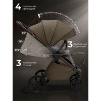 Коляска прогулочная «книга» Sweet Baby SBL Elegante D (темно-бежевый) - Превью изображения №18 — Интернет-магазин Time-Shop