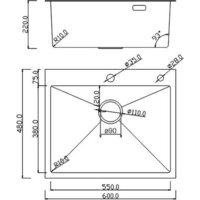 Кухонная мойка Roxen Simple 560220-60B-V графит/текстурная PVD покрытие (с коландером и дозатором) - Превью изображения №17 — Интернет-магазин Time-Shop