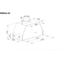 Кухонная вытяжка MAUNFELD Nebula 85 Glass (черный) - Превью изображения №11 — Интернет-магазин Time-Shop