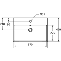 Умывальник Ideal Standard Strada K077801 60x42 - Превью изображения №5 — Интернет-магазин Time-Shop