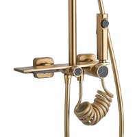 Душевая система  Rea Helix Matt Gold REA-P6621 - Превью изображения №4 — Интернет-магазин Time-Shop