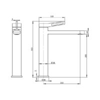 Смеситель Wellsee ONCE! and forever 182409000, отдельностоящий (розовое золото) - Превью изображения №10 — Интернет-магазин Time-Shop