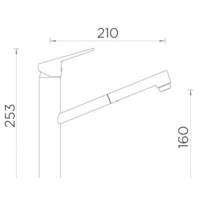 Смеситель Schock Metis-D (нержавеющая сталь) - Превью изображения №2 — Интернет-магазин Time-Shop