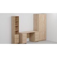 Стол Mio Tesoro Кастор 6 ящиков 151x65 2.03.06.040.3 (дуб сонома) - Превью изображения №4 — Интернет-магазин Time-Shop