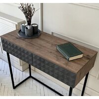Консольный стол Shtabe Simple 7011 эко (графит/дуб веллингтон/черный) - Превью изображения №6 — Интернет-магазин Time-Shop