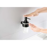 Дозатор для жидкого мыла Aquatek Лира AQ4405MB (матовый черный) - Превью изображения №3 — Интернет-магазин Time-Shop