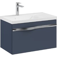  Lauter Тумба под умывальник Eva 69 (гранатовый полуматовый, ручка из матовой стали) - Превью изображения №7 — Интернет-магазин Time-Shop