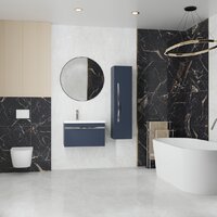  Lauter Тумба под умывальник Eva 69 (гранатовый полуматовый, ручка из матовой стали) - Превью изображения №3 — Интернет-магазин Time-Shop