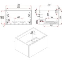  ЗОВ Тумба под умывальник Кито 80 K80LW0MWM (белый матовый) - Превью изображения №4 — Интернет-магазин Time-Shop