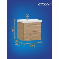  Cersanit Тумба под умывальник Lara 50 Como 50 64132 (орех) - Превью изображения №9 — Интернет-магазин Time-Shop