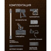 Пылесос Weissgauff V24 BLDC 400 Graphite Turbo - Превью изображения №6 — Интернет-магазин Time-Shop